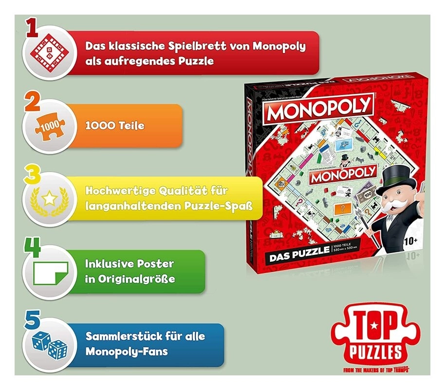 Puzzle: Monopoly No. 9 - Original Monopoly Brett (Deutschland Version)