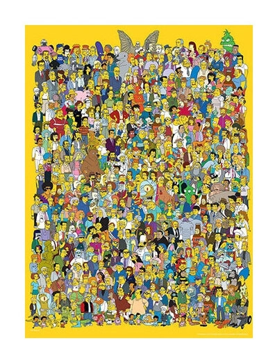 Die Simpsons - Collage des Casts