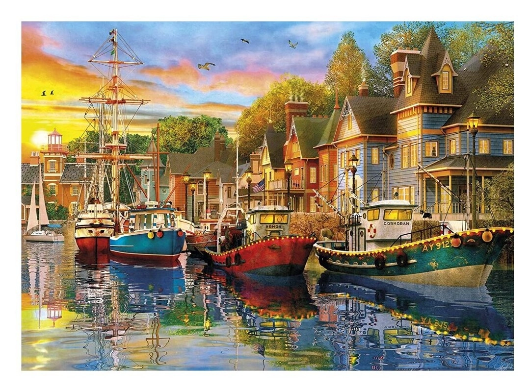 Sails at Sunset - Dominic Davison - 2x 500 Teile Puzzle