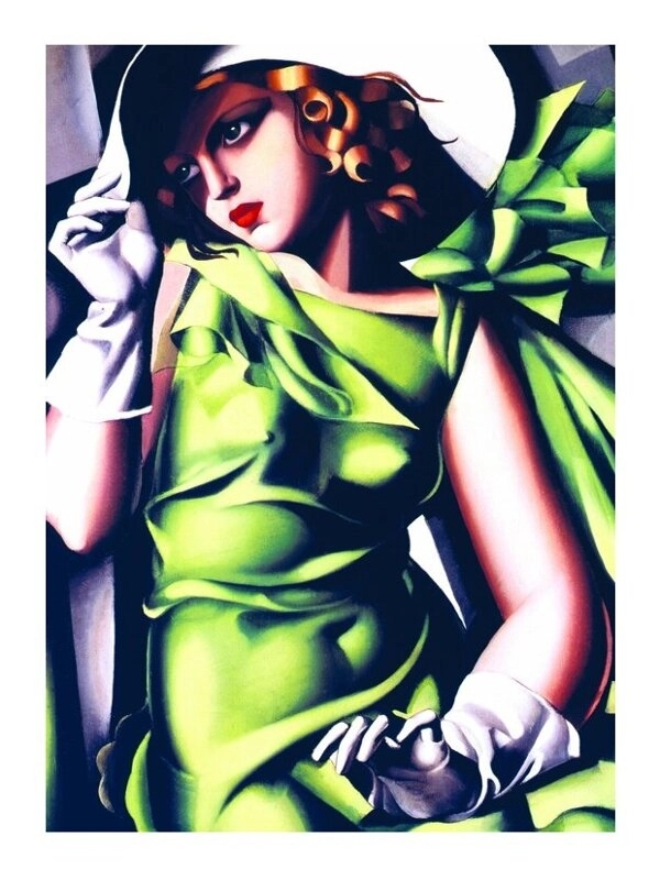 Tamara De Lempicka: Junges Mädchen in grün