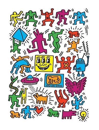 Keith Haring Collage