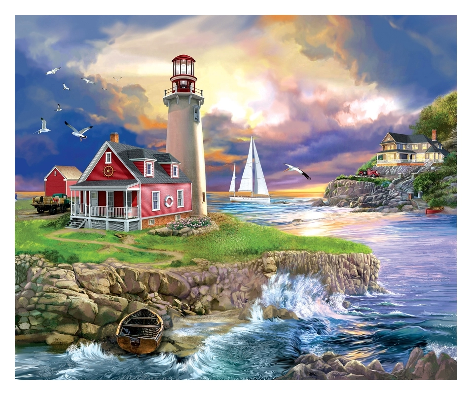 Sunset Point Lighthouse - Bigelow Illustrations