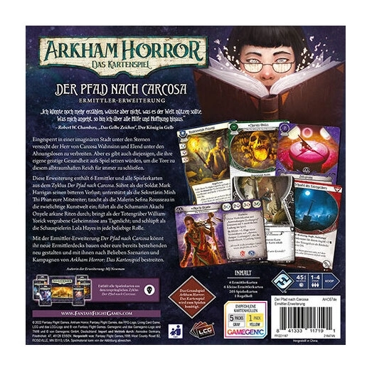 Arkham Horror Kartenspiel - Pfad nach Carcosa Ermittler-Erweiterung