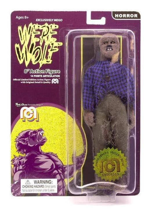 Mego Horror Actionfigur Werewolf (Flocked) 20 cm