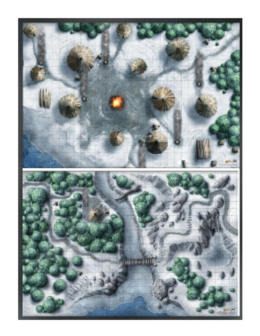 D&D Icewind Dale Encounter Map Set (2x 20x30)