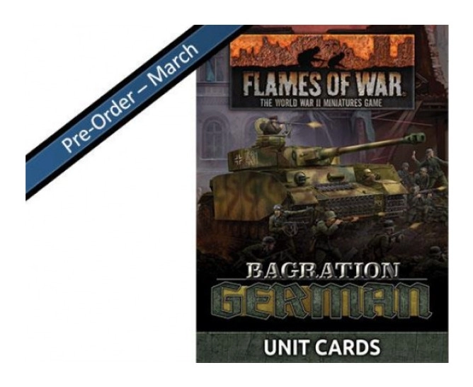 Flames Of War Bagration: German Unit Cards (70x Cards) - EN