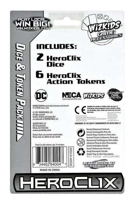 DC Comics HeroClix: Wonder Woman 80th Anniversary Dice and Token Pack - EN