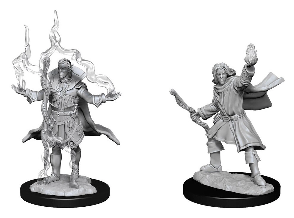 Pathfinder Battles Deep Cuts Miniaturen unbemalt Elf Sorcerer Male 