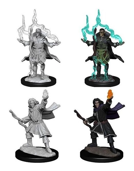 Pathfinder Battles Deep Cuts Miniaturen unbemalt Elf Sorcerer Male 