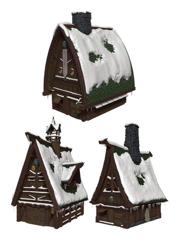 D&D Icons of the Realms Miniatures: Icewind Dale - Ten Towns Papercraft Set - EN