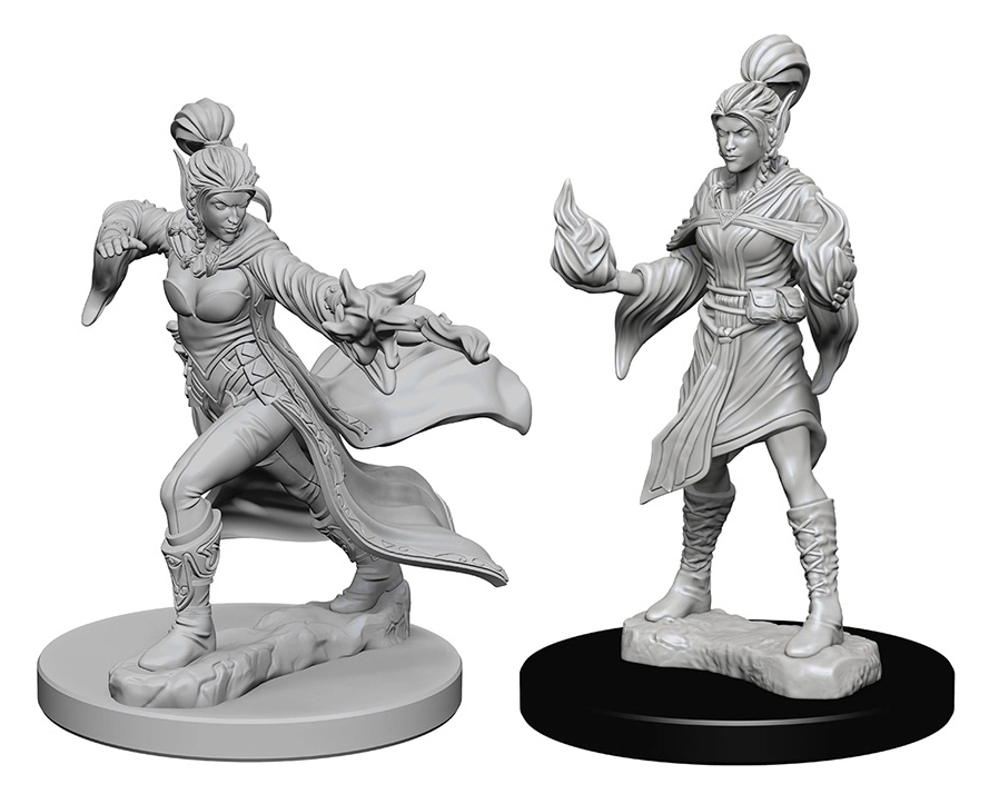 Pathfinder Deep Cuts Unpainted Miniatures - Elf Female Sorcerer