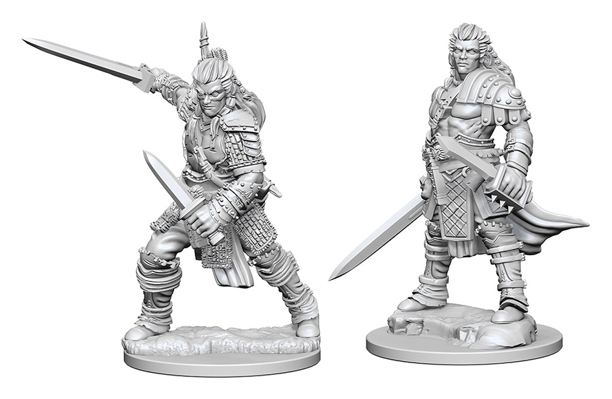 Pathfinder Deep Cuts Unpainted Miniatures - Human Male Fighter 