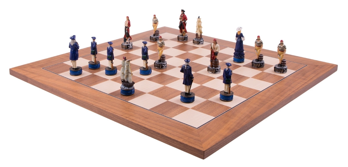 Schachspiel Piraten vs Royal Navy - 50cm