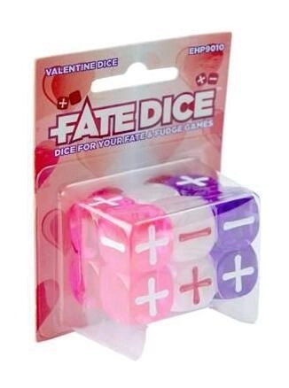 Fate Core Dice: Valentine Dice