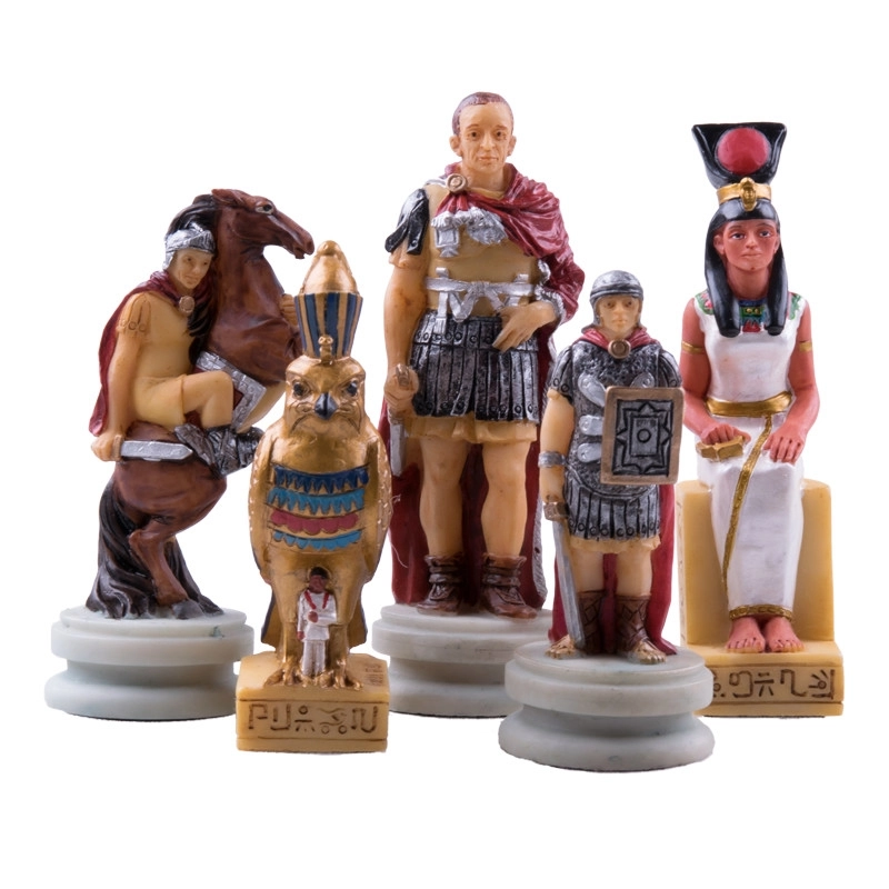 Schachfiguren Römer vs Ägypter - 80mm