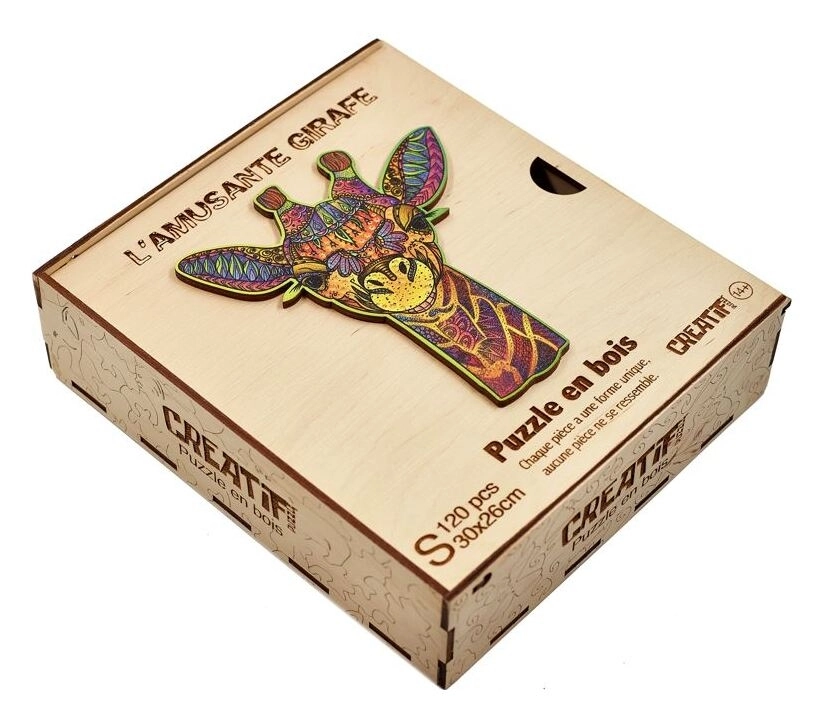 Holzpuzzle - Die Lustige Giraffe