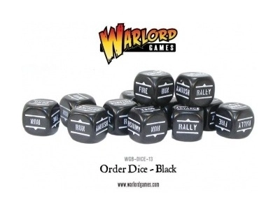 Bolt Action 2 Bolt Action Orders Dice - Black (12)