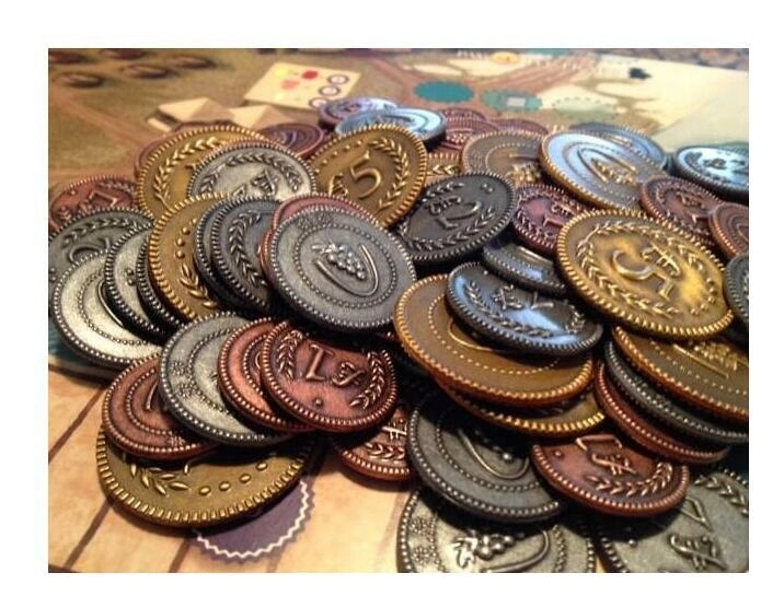 Viticulture Metal Lira Coins