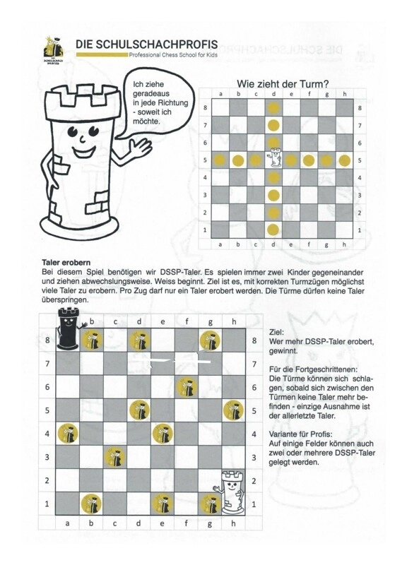 Schach Übungsheft - Level KIGA