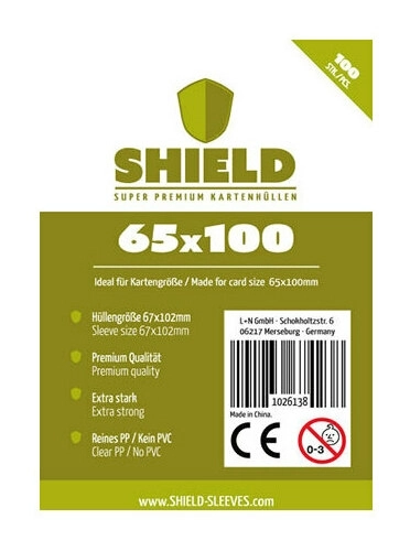 Shield Thin - 100 dünne Kartenhüllen (65 x 100mm)