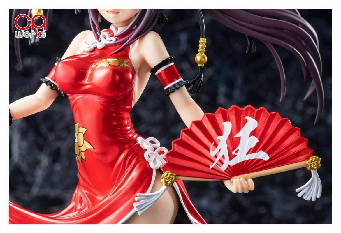 Date A Live III PVC Statue 1/7 Kurumi Tokisaki China Dress Ver. Repaint Color 23 cm