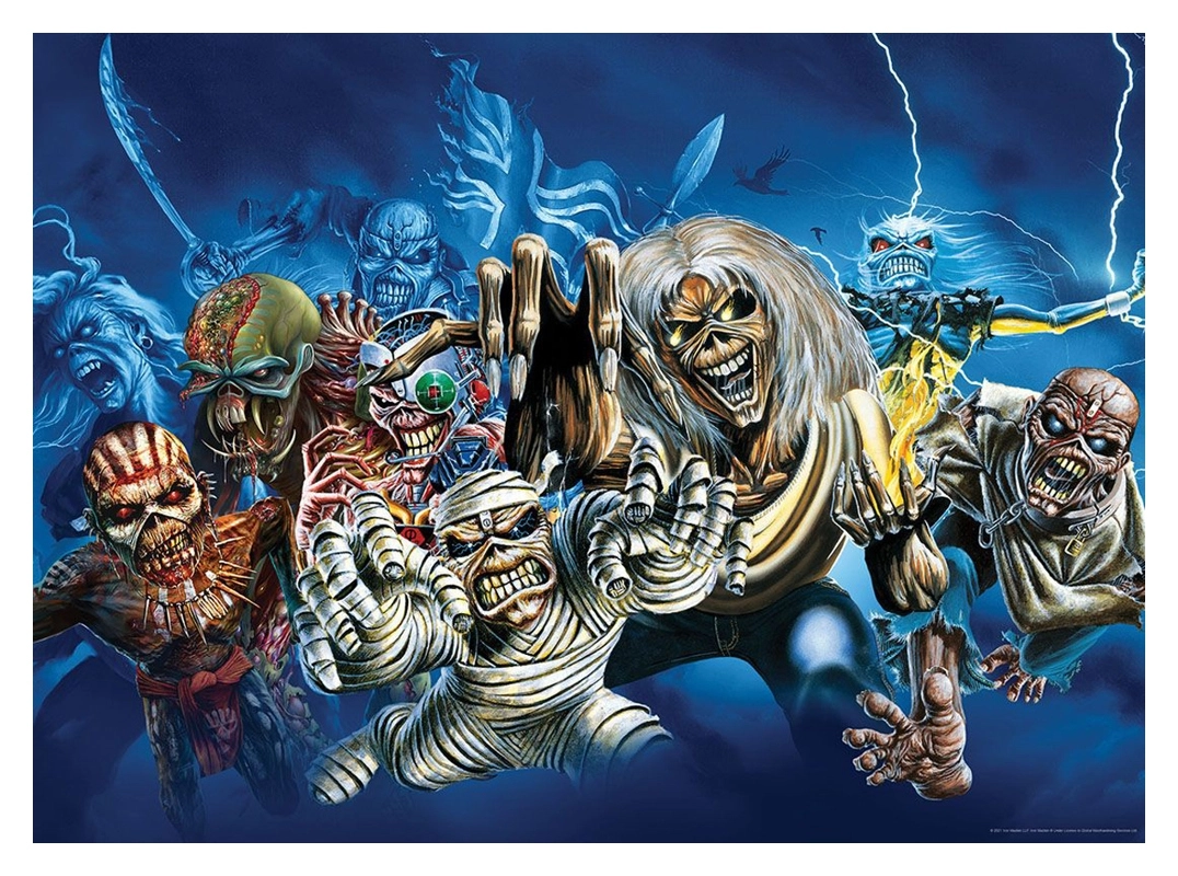 Iron Maiden - The Faces of Eddie - 1000 Teile Puzzle