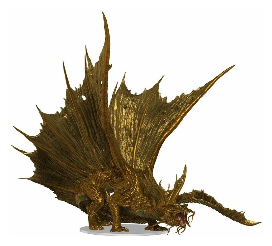 D&D Icons of the Realms Premium Miniatur vorbemalt Adult Gold Dragon 25 cm