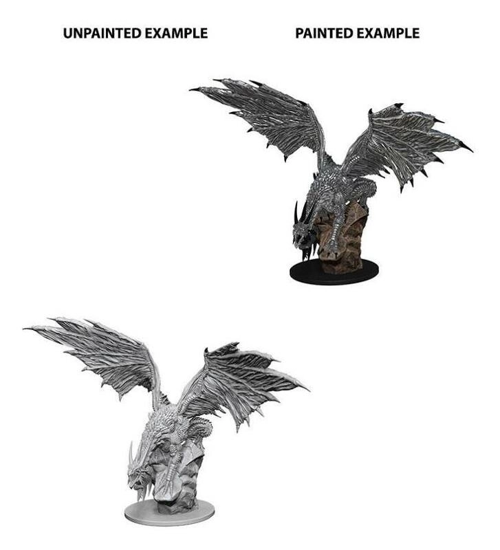 Pathfinder Battles Deep Cuts Miniatur unbemalt Silver Dragon