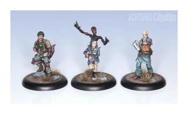 Achtung! Cthulhu Miniatures Allied Investigators Pack 1 (3)