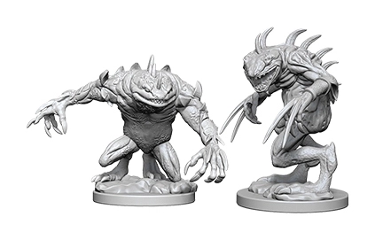 D&D Nolzur's Marvelous Miniatures - Grey Slaad & Death Slaad 