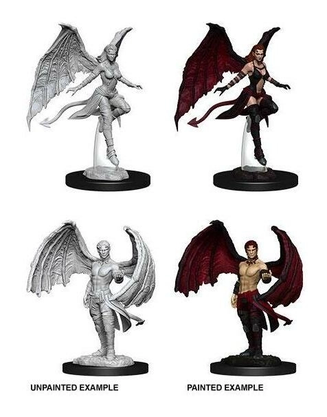 D&D Nolzur's Marvelous Miniatures Miniaturen unbemalt Succubus & Incubus