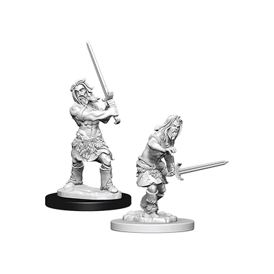 Pathfinder Battles Deep Cuts Unpainted Miniatures - Male Human Barbarian 