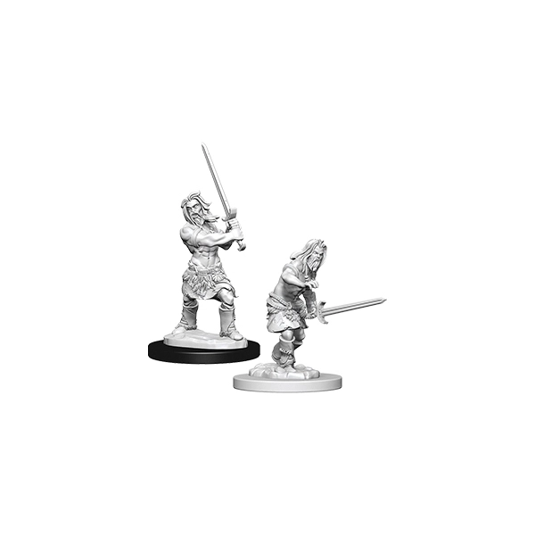 Pathfinder Battles Deep Cuts Unpainted Miniatures - Male Human Barbarian 