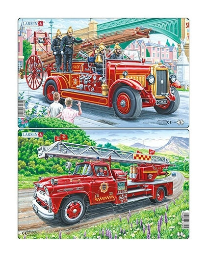 Historische Feuerwehrautos (2er-Set Midi)