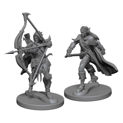 Pathfinder Deep Cuts Unpainted Miniatures - Elf Male Fighter