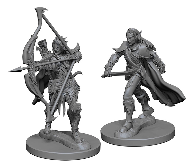 Pathfinder Deep Cuts Unpainted Miniatures - Elf Male Fighter