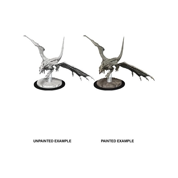 D&D Nolzur's Marvelous Miniatures Miniatur unbemalt Young White Dragon