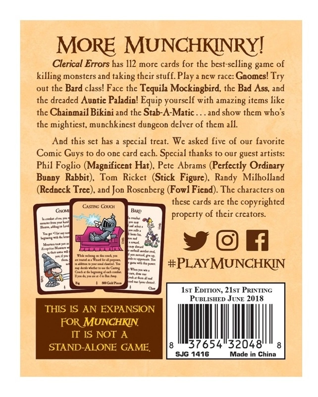 Munchkin 3 - Clerical Errors - EN