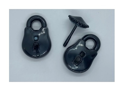 PolyHero Rogue d20 Lock and Pick Set Cold Iron (zähler)