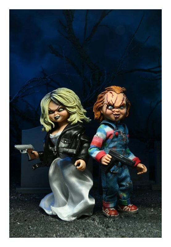 Chucky und seine Braut Clothed Actionfiguren Doppelpack Chucky & Tiffany 14 cm