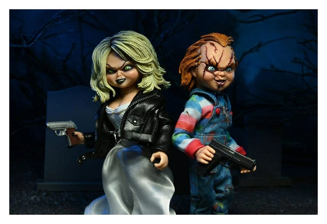 Chucky und seine Braut Clothed Actionfiguren Doppelpack Chucky & Tiffany 14 cm