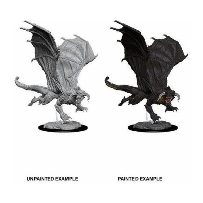 D&D Nolzur's Marvelous Miniatures Miniatur unbemalt Young Black Dragon