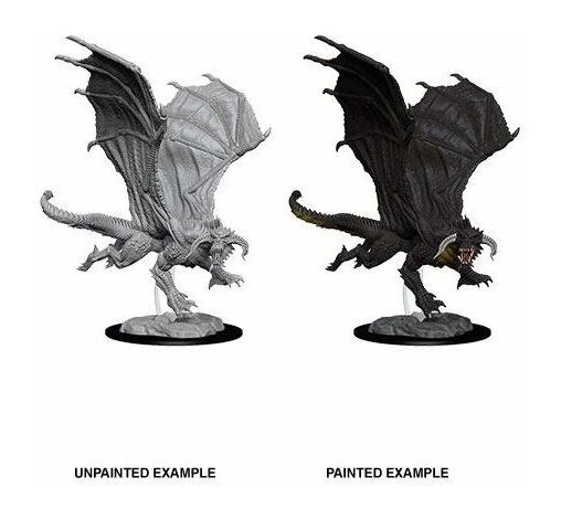 D&D Nolzur's Marvelous Miniatures Miniatur unbemalt Young Black Dragon