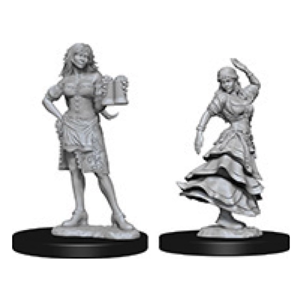 Pathfinder Deep Cuts Unpainted Miniatures - Bartender/Dancing Girl