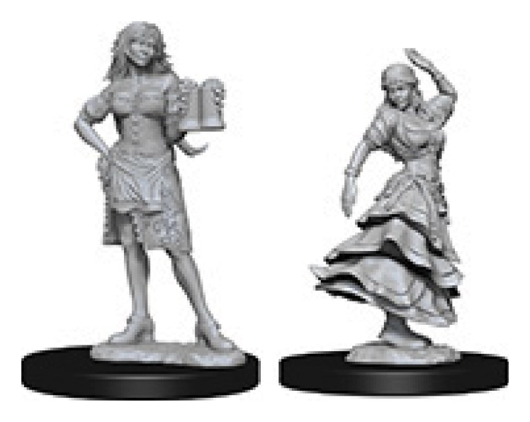 Pathfinder Deep Cuts Unpainted Miniatures - Bartender/Dancing Girl