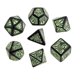 Call of Cthulhu 7th Edition Black & green Dice Set (7)