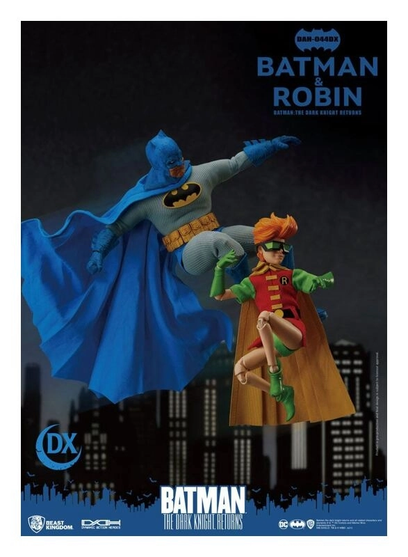 Batman The Dark Knight Returns Dynamic 8ction Heroes 1/9 Batman & Robin 16 - 21 cm