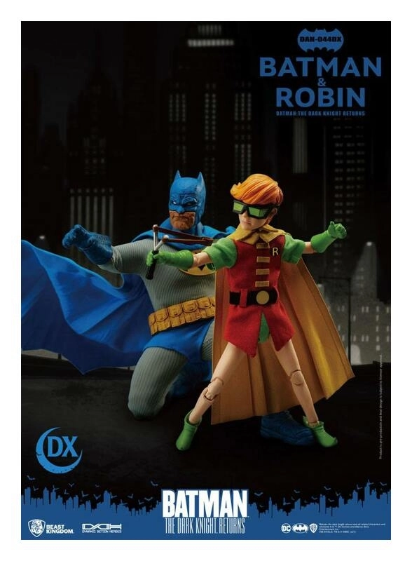 Batman The Dark Knight Returns Dynamic 8ction Heroes 1/9 Batman & Robin 16 - 21 cm