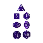 Translucent Polyhedral 7-Die Set - Blue/white