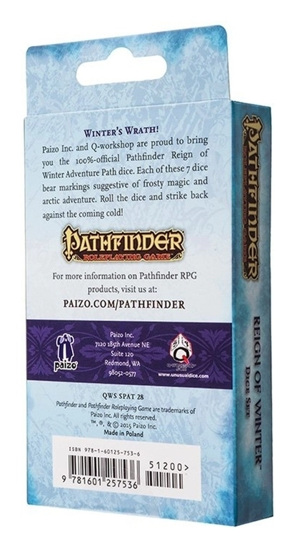 Pathfinder Reign of Winter Dice Set (7)